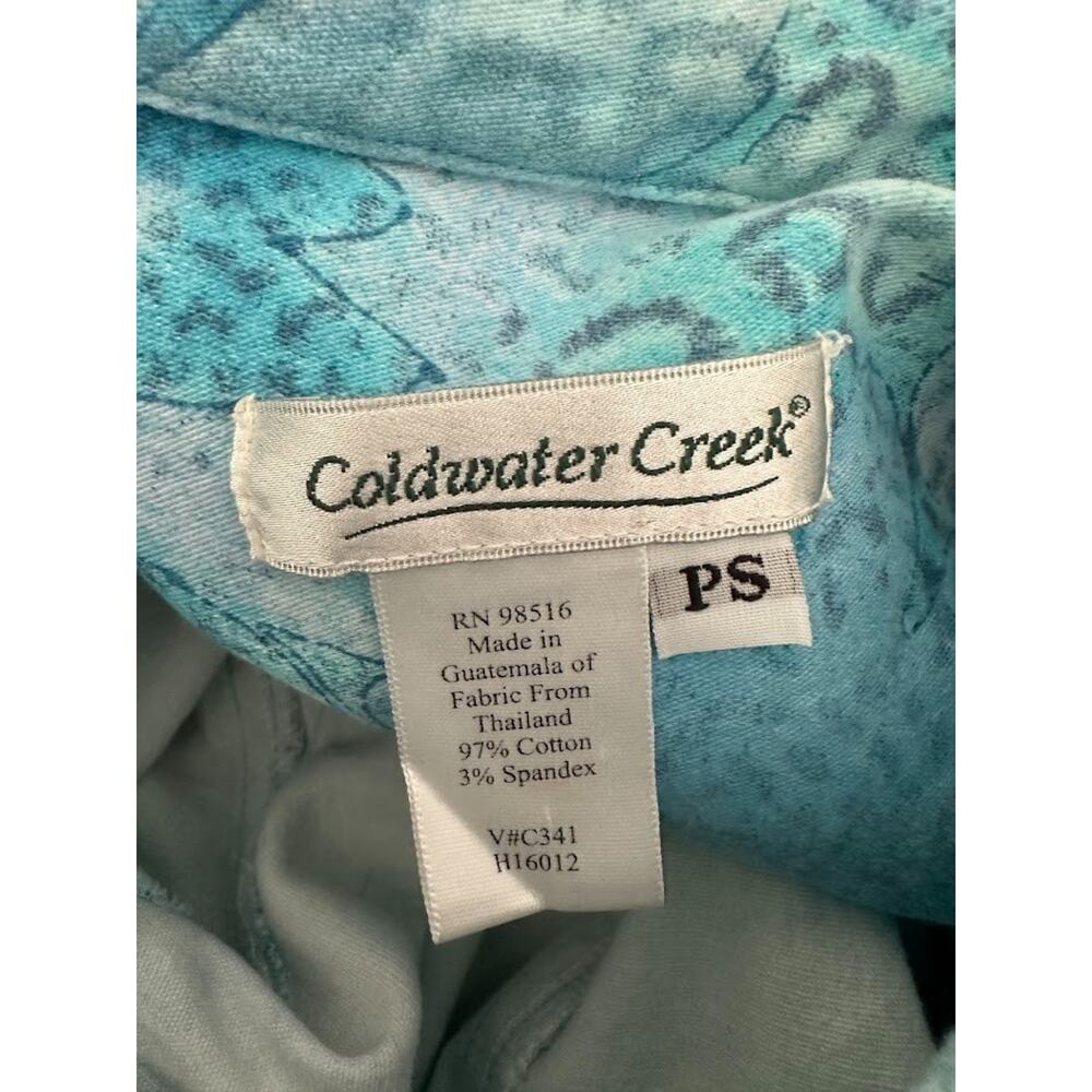 Coldwater Creek Womens Petite Small PS Jacket Floral Tropical Resort Vacation - Picture 4 of 5